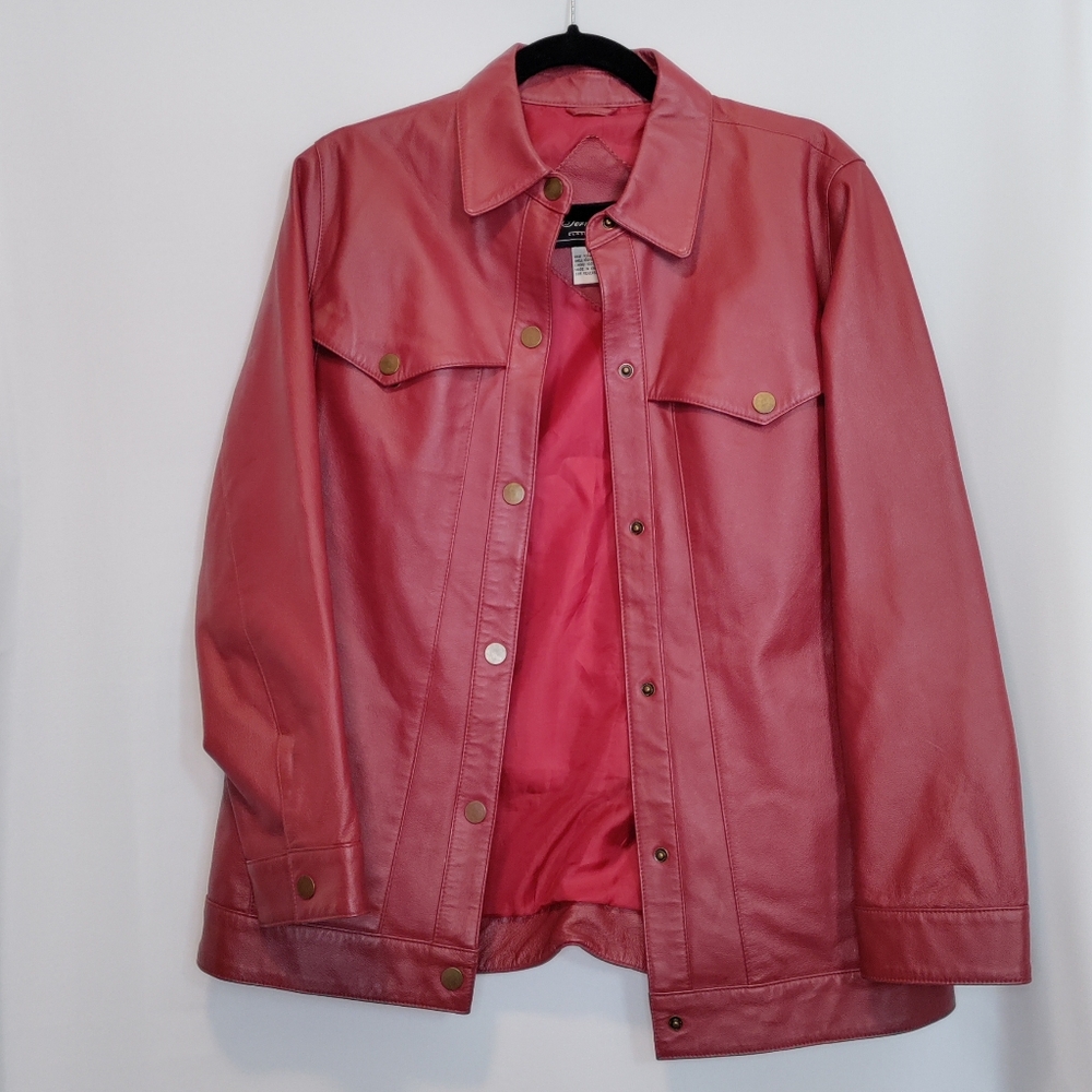 Terry Lewis Classic Luxuries Red Leather Jacket